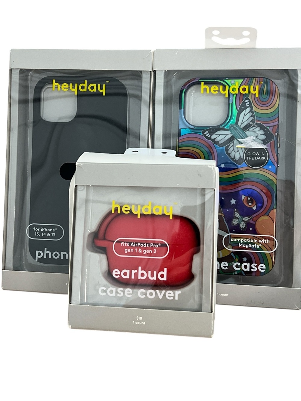 Heyday Bundle of 3 NIB - 2 iPhone 13/14/15 MagSafe Cases + 1 AirPods Pro 1&2